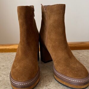 Steve Madden Brown Suede Heeled Boots